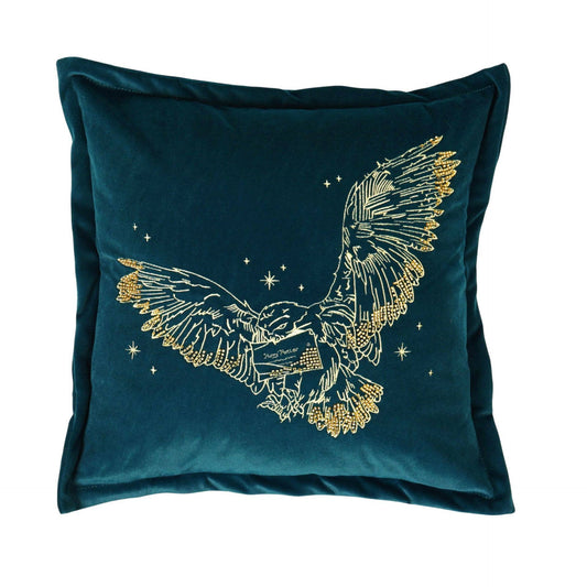 Coussin Harry Potter – Hedwige brodée en velours