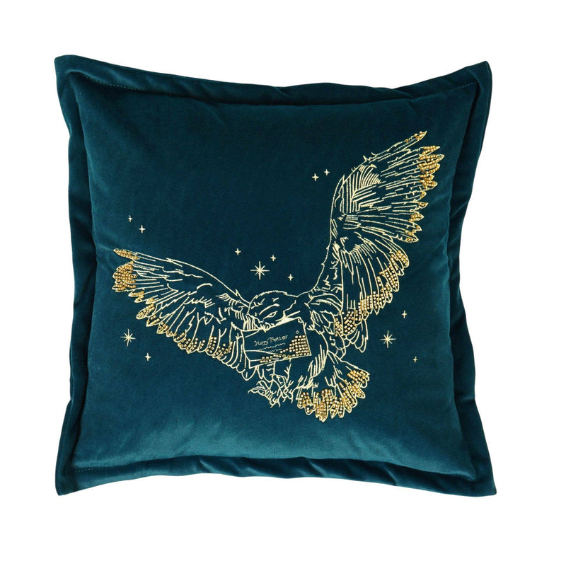 Coussin Harry Potter – Hedwige brodée en velours