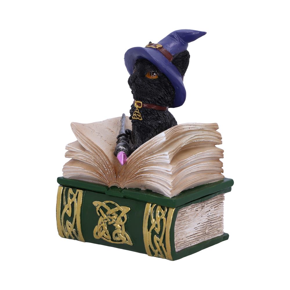 Boîte magique Chat Sorcier sur grimoire