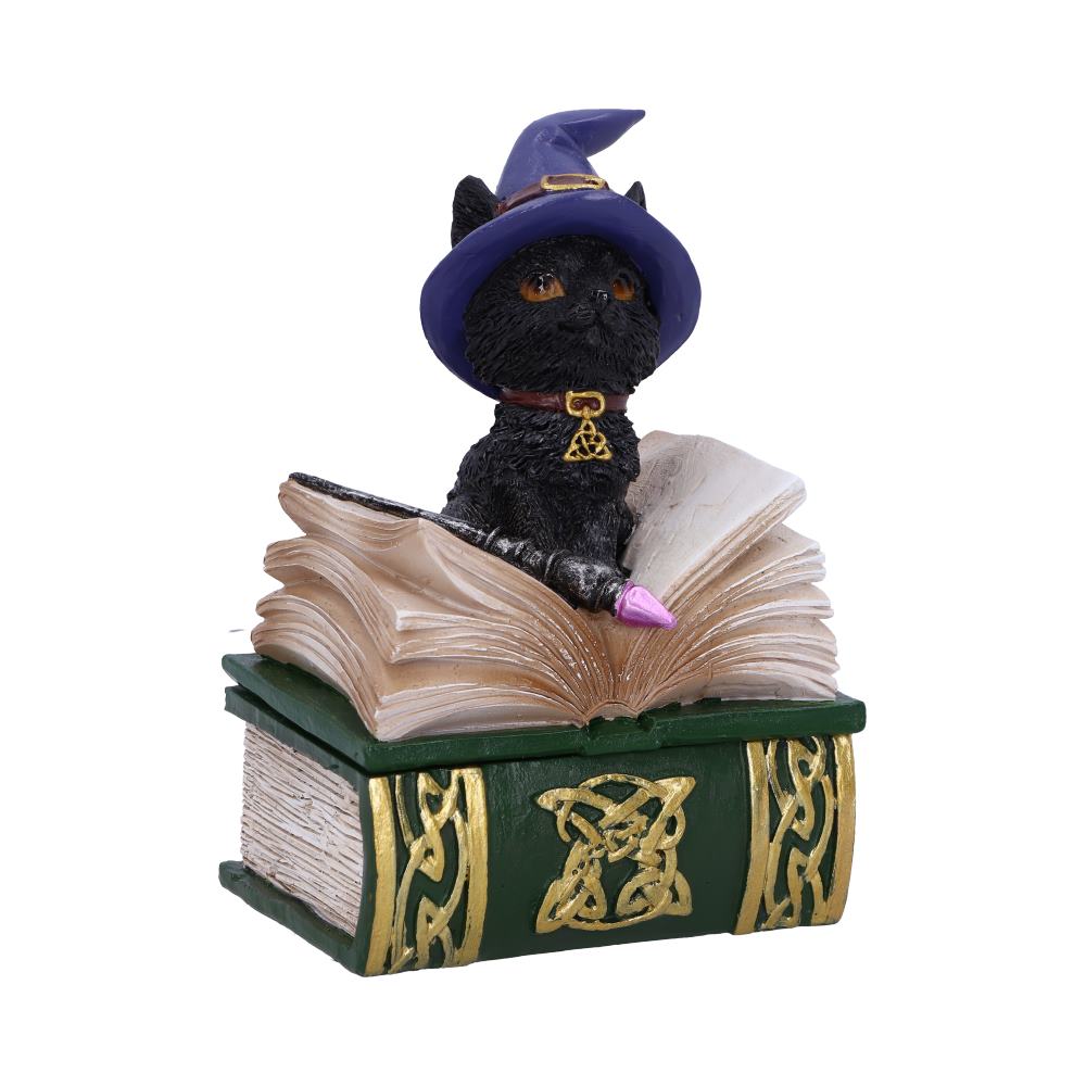 Boîte magique Chat Sorcier sur grimoire