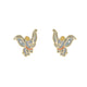 Boucles d'oreilles Dumbo colorées en plaqué or
