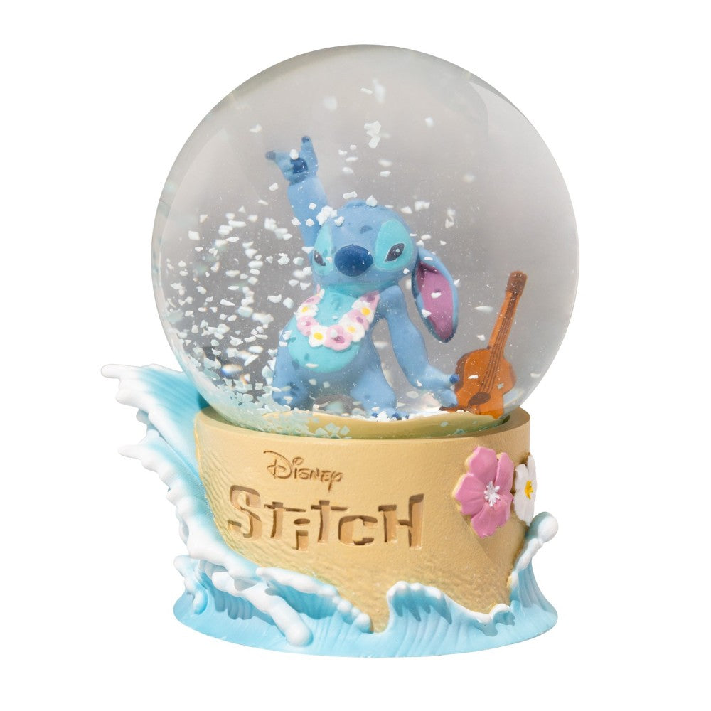 Boule à neige Stitch 3D – Disney – Figurine hawaïenne avec ukulélé