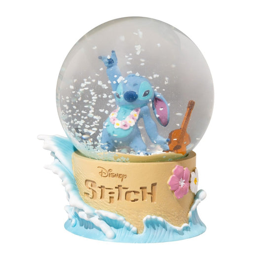 Boule à neige Stitch 3D – Disney – Figurine hawaïenne avec ukulélé