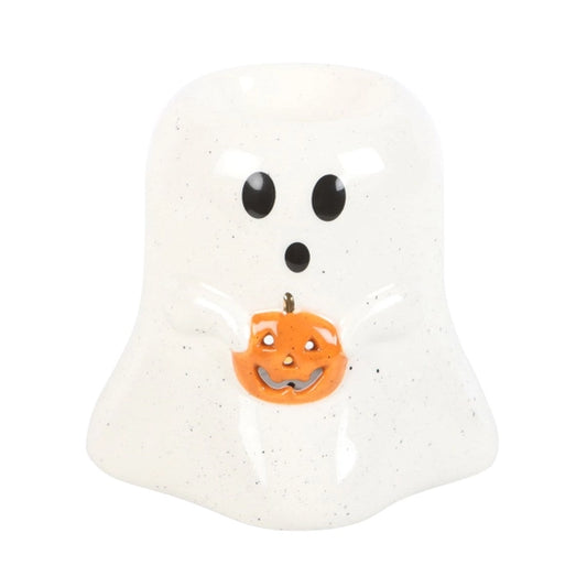 Brûle-parfum à Huile et Cire Fantôme avec Citrouille – Collection Peekaboo Halloween