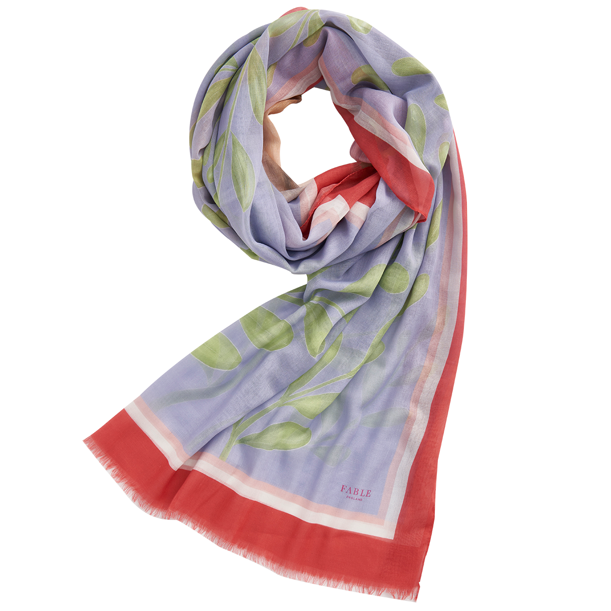 Écharpe légère bleue - Portrait de Carlin - Fable England