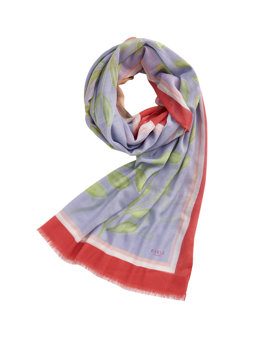 Écharpe légère bleue - Portrait de Carlin - Fable England