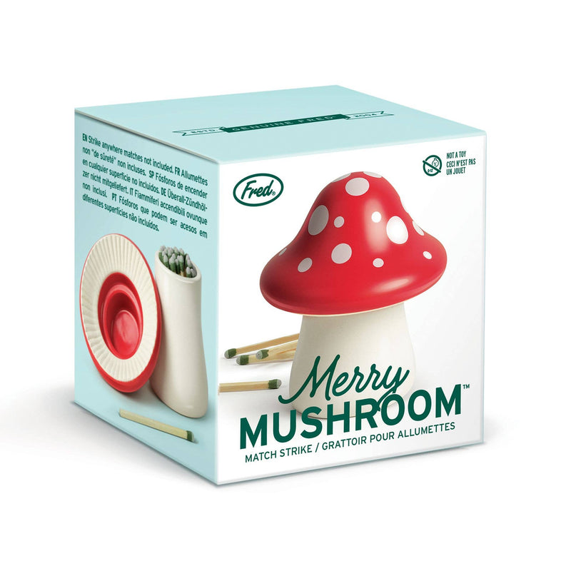 Grattoir à allumettes – Champignon rouge en céramique