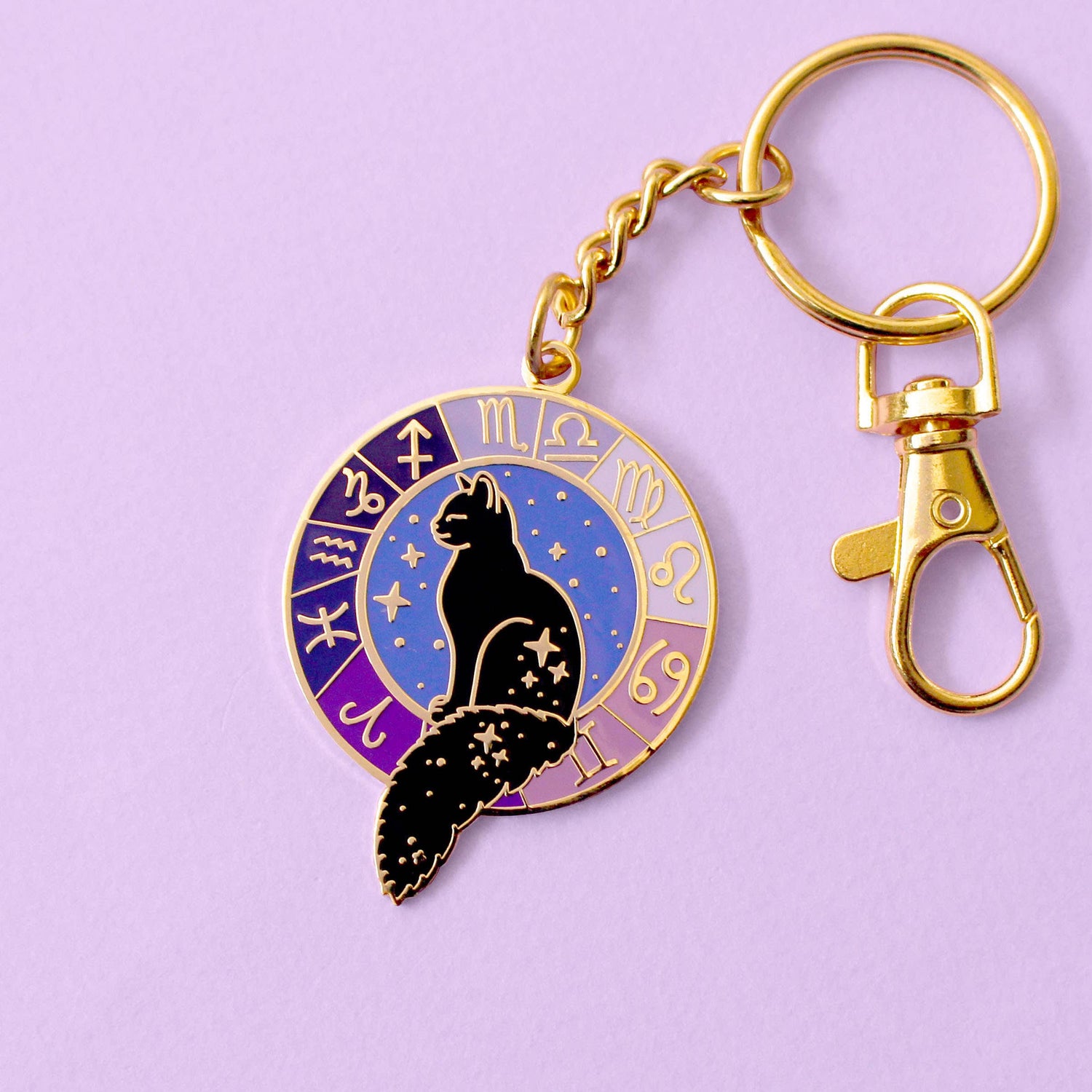 Porte-clés – Chat Astrologique Zodiaque