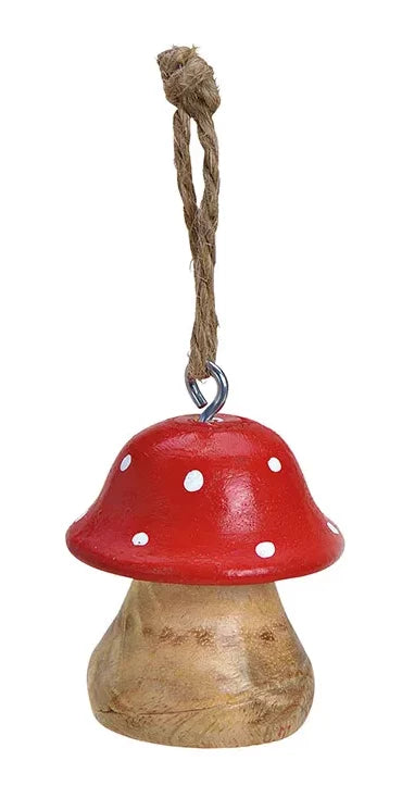 champignon en bois rouge