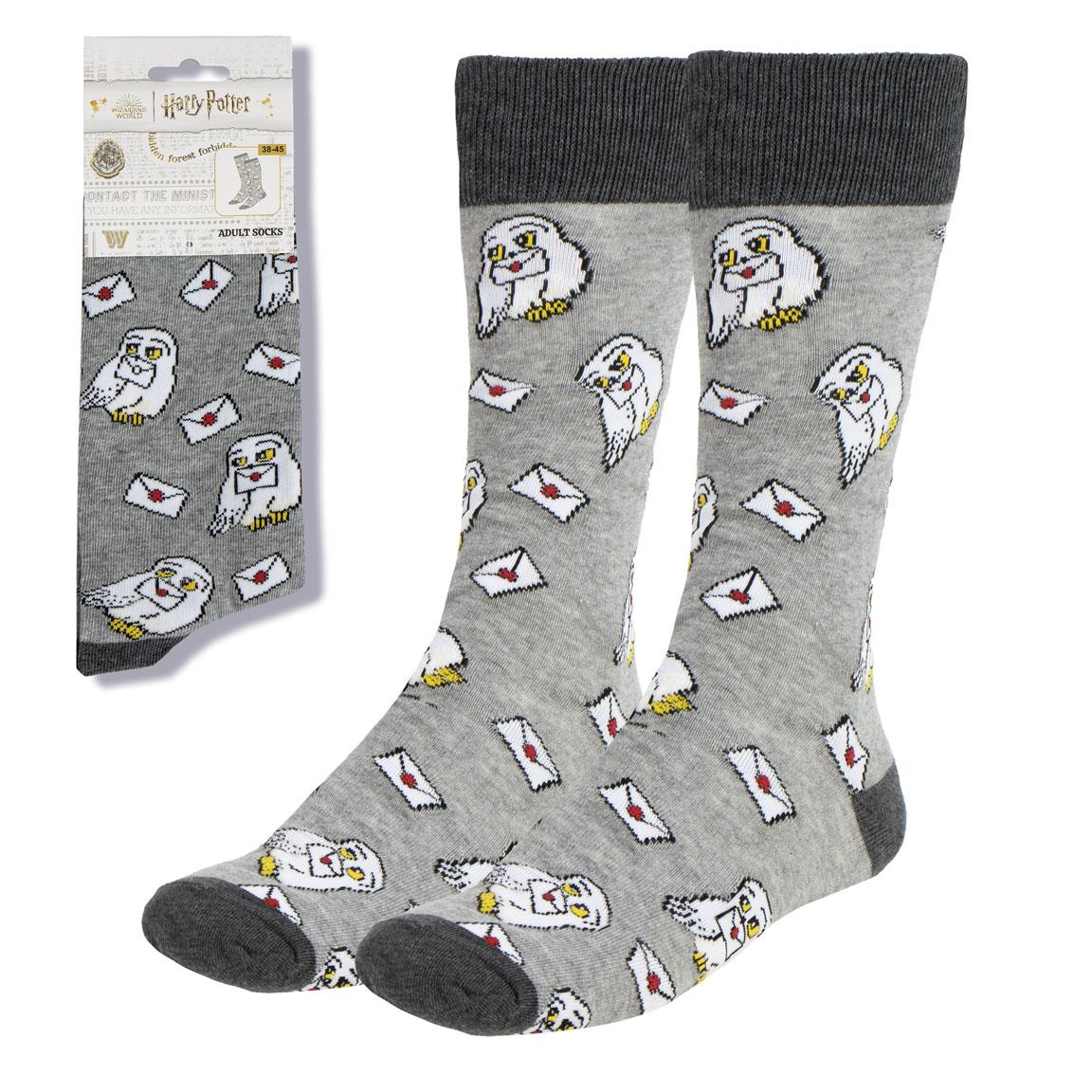 Chaussettes Harry Potter – Hedwige & Lettre de Poudlard – Taille 38-45