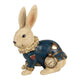 Grande figurine Lapin Beige et Bleu – Esprit Alice