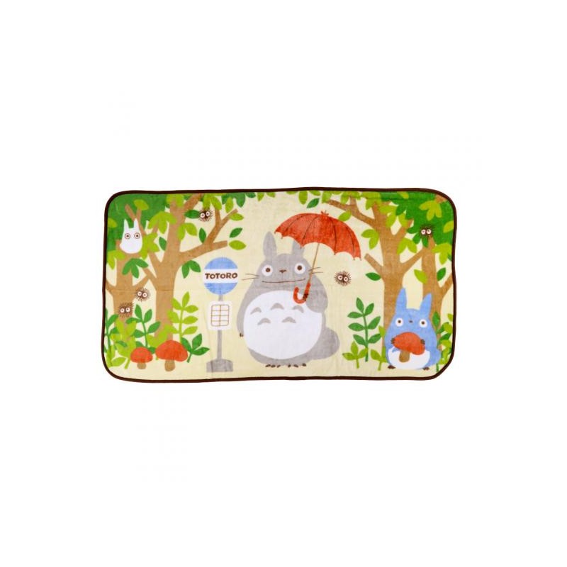Couverture Plaid Totoro Arrêt de Bus 80 x 150 cm – Mon Voisin Totoro
