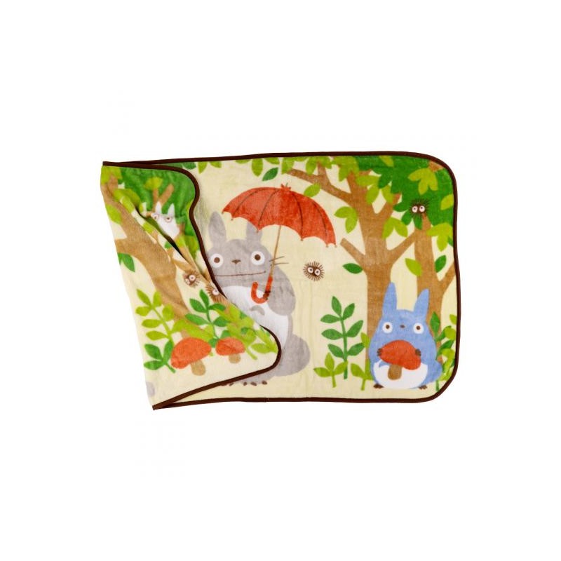 Couverture Plaid Totoro Arrêt de Bus 80 x 150 cm – Mon Voisin Totoro