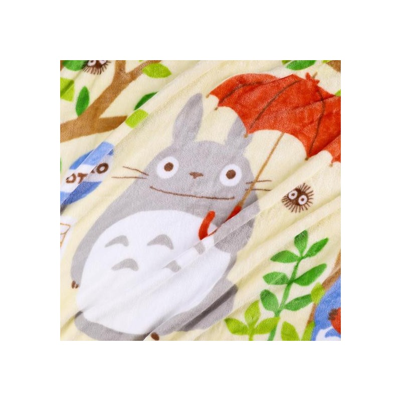 Couverture Plaid Totoro Arrêt de Bus 80 x 150 cm – Mon Voisin Totoro