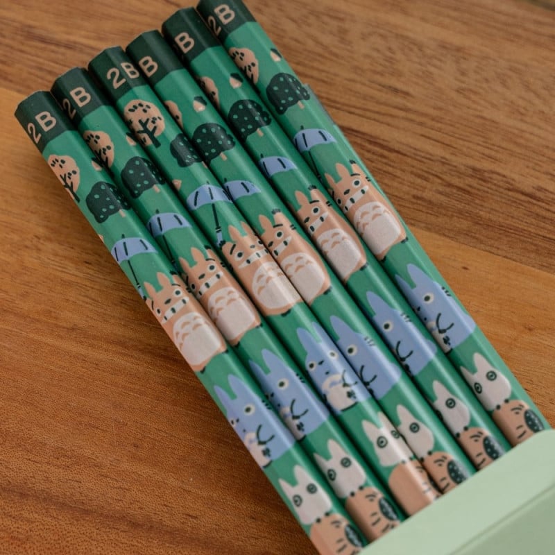 Lot de 12 crayons 2B en bois Mon Voisin Totoro – Papeterie Studio Ghibli
