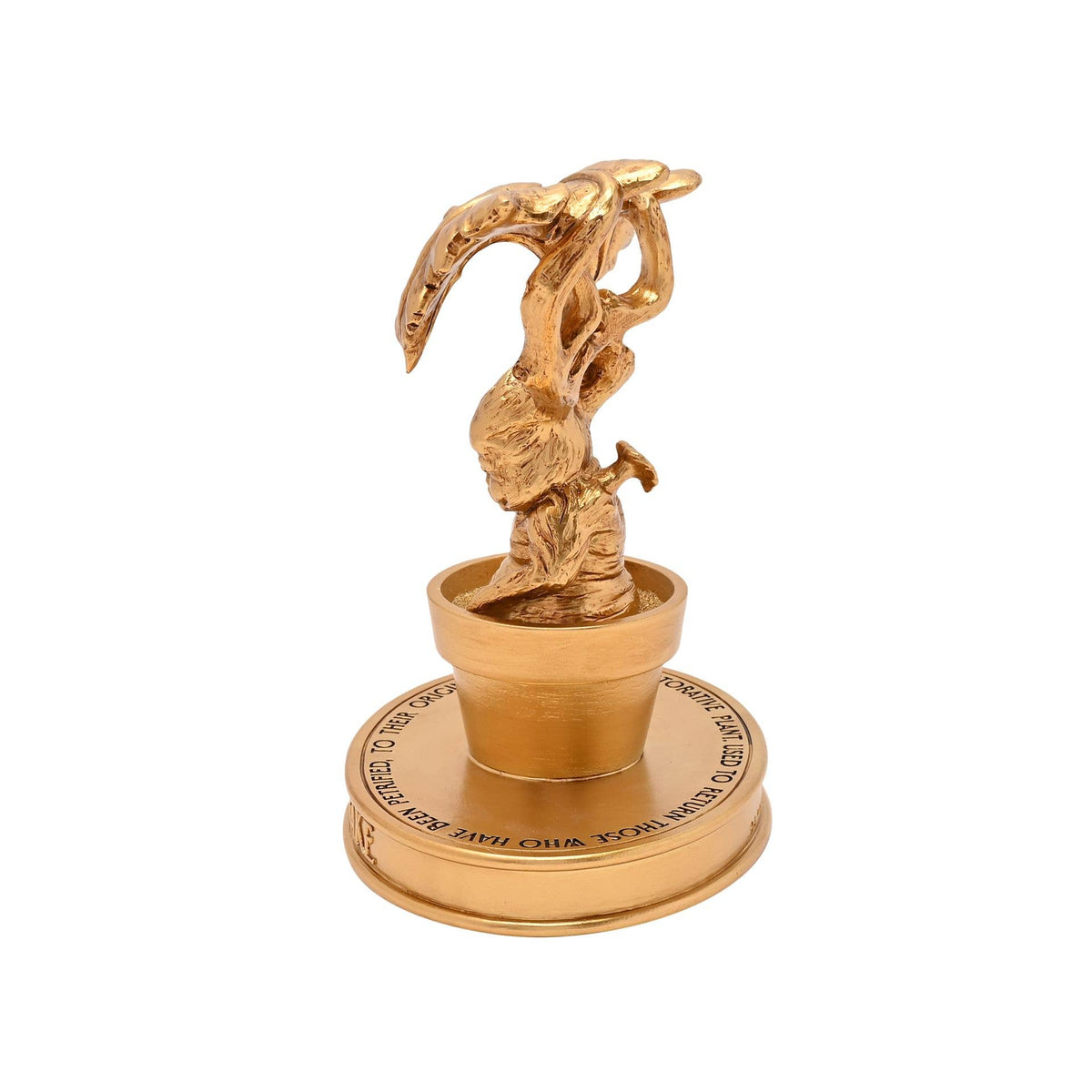 Figurine Mandragore Harry Potter – Collection Herbologie – Finition dorée