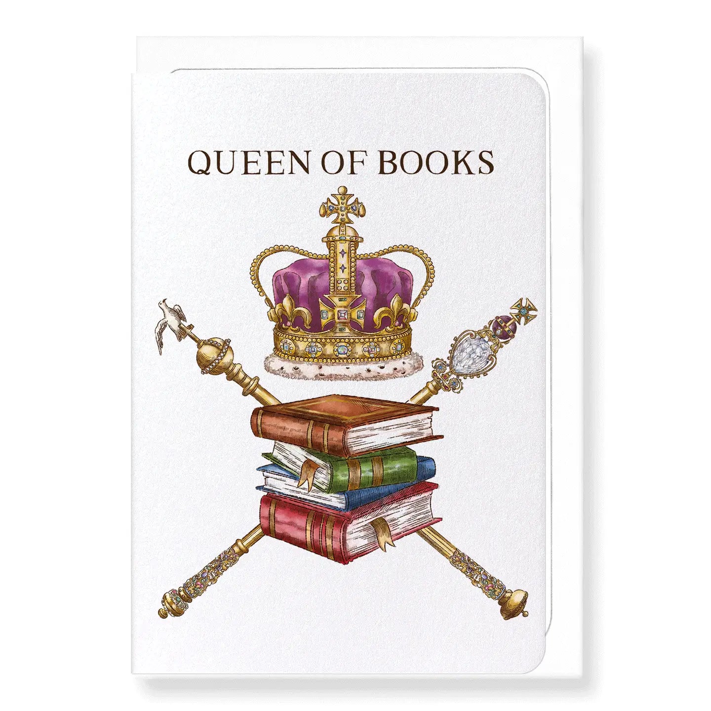 Carte postale Queen of Books