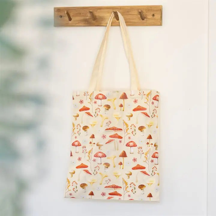 Tote bag champignons – Motifs forestiers