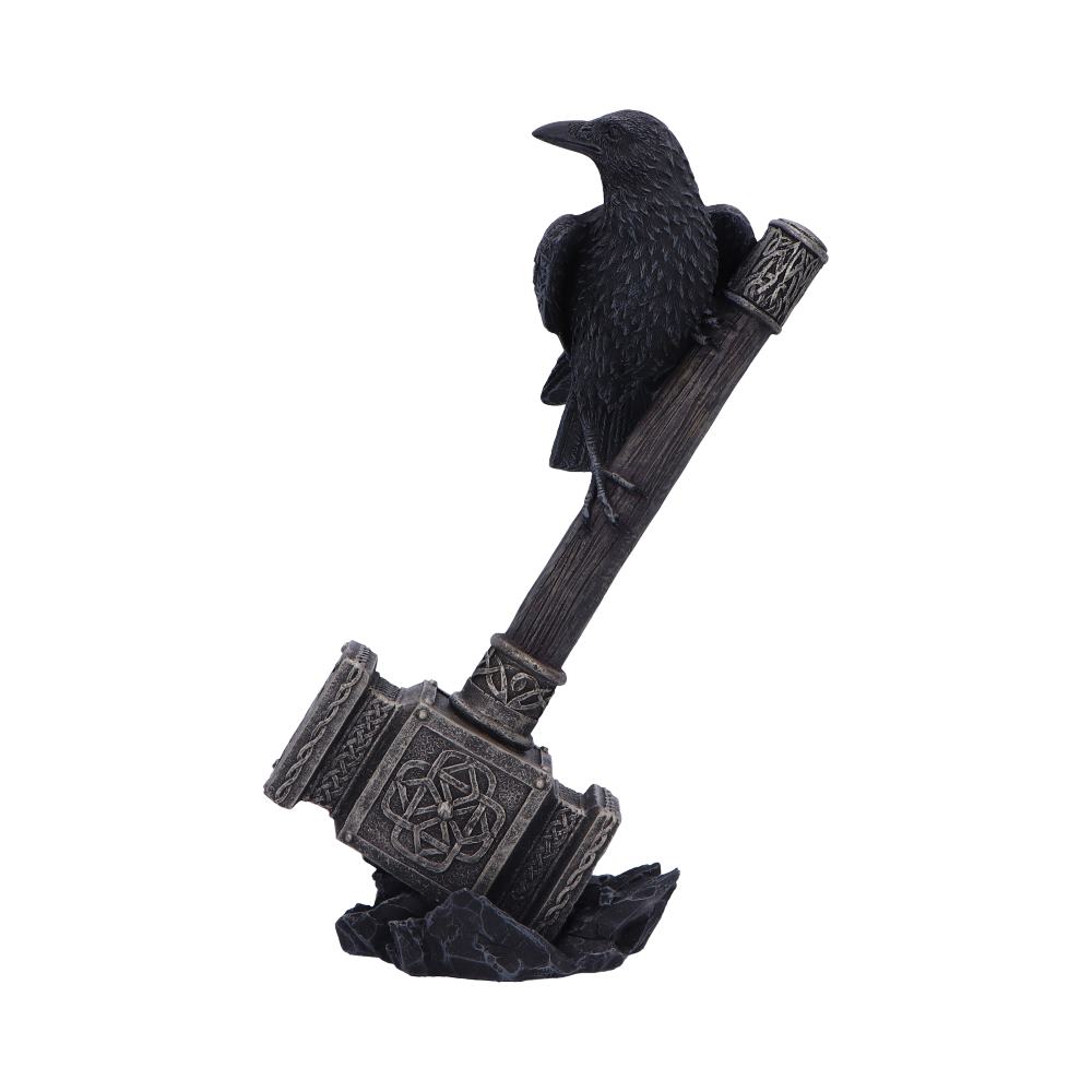Figurine « Corbeau sur le Marteau de Thor »