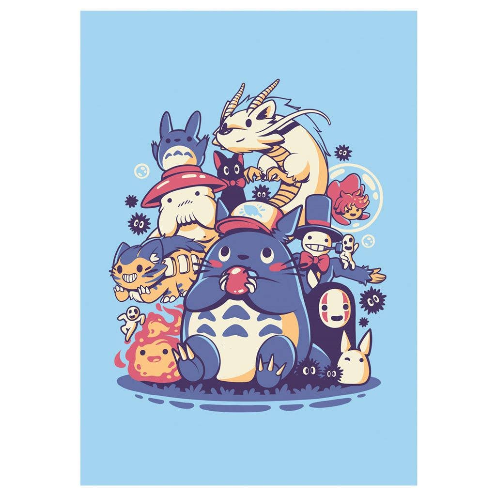 Carte postale Ghibli « Creatures Spirits And Friends »