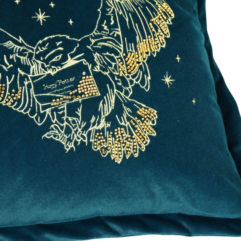 Coussin Harry Potter – Hedwige brodée en velours