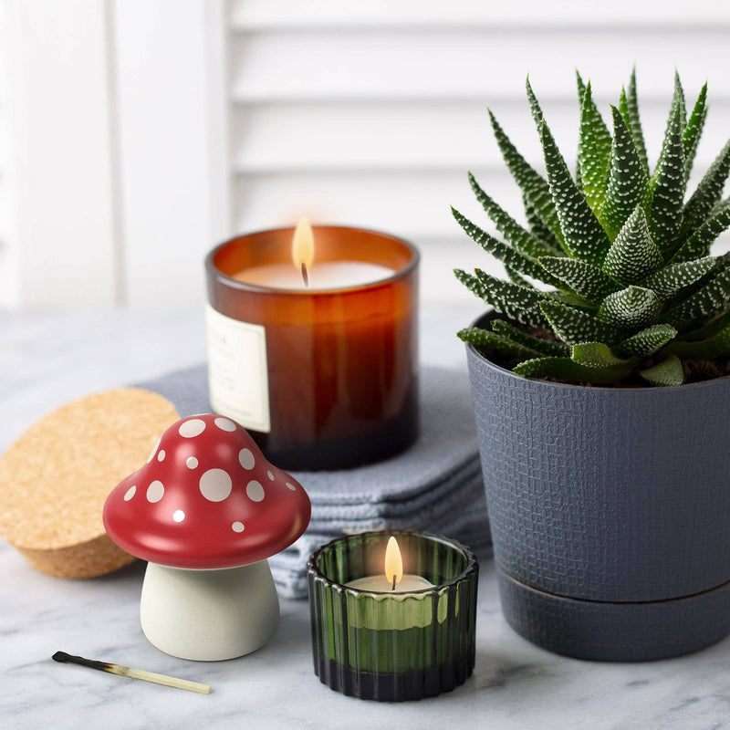 Grattoir à allumettes – Champignon rouge en céramique