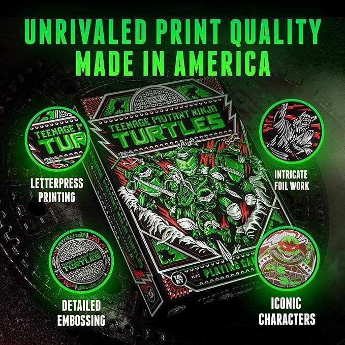 Cartes à jouer Teenage Mutant Ninja Turtles par Theory11