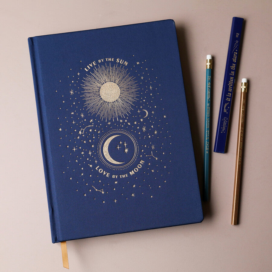 Carnet Relié Live by the Sun – Love by the Moon – 200 pages lignées