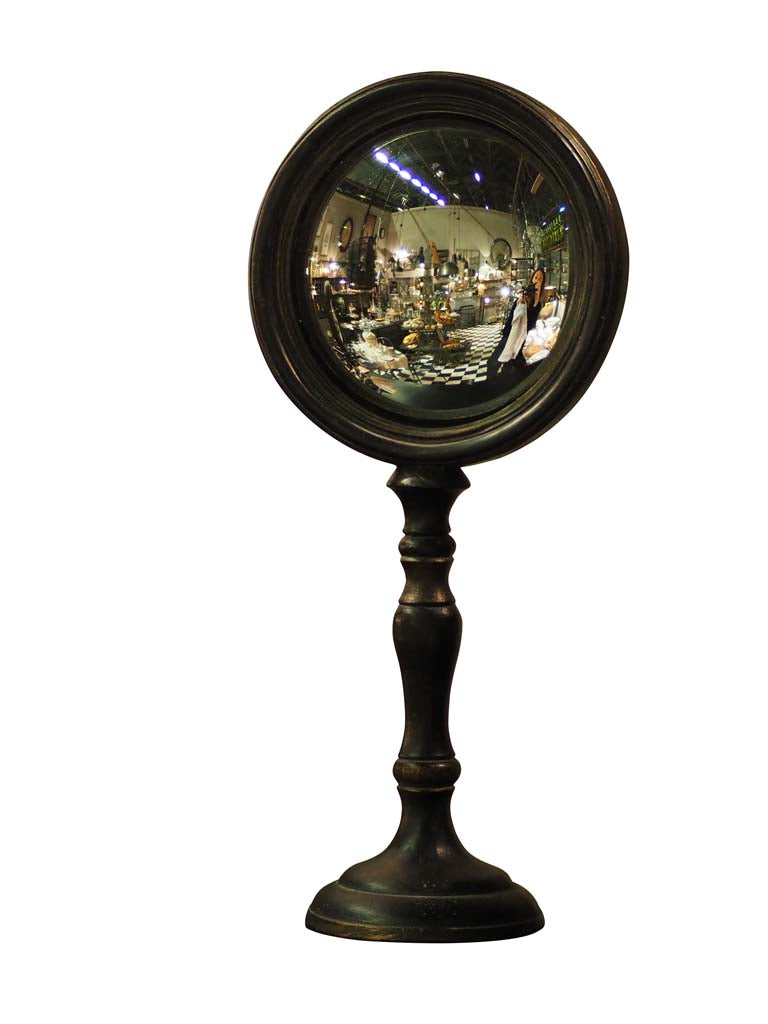 Miroir de Sorcière Convexe sur Pied – Style Cabinet de Curiosités