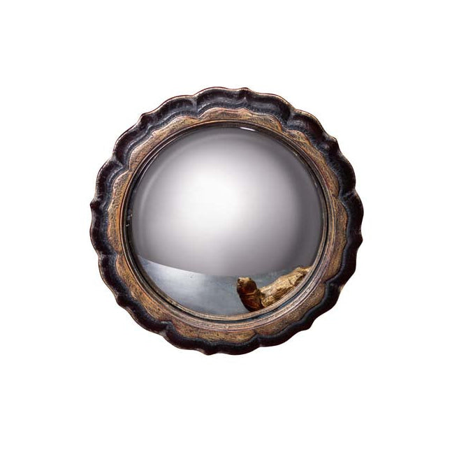 Miroir de Sorcière Convexe Rond 19,2 cm – Miroir Œil de Sorcière Cadre Ancien – Décoration Murale Cabinet de Curiosités