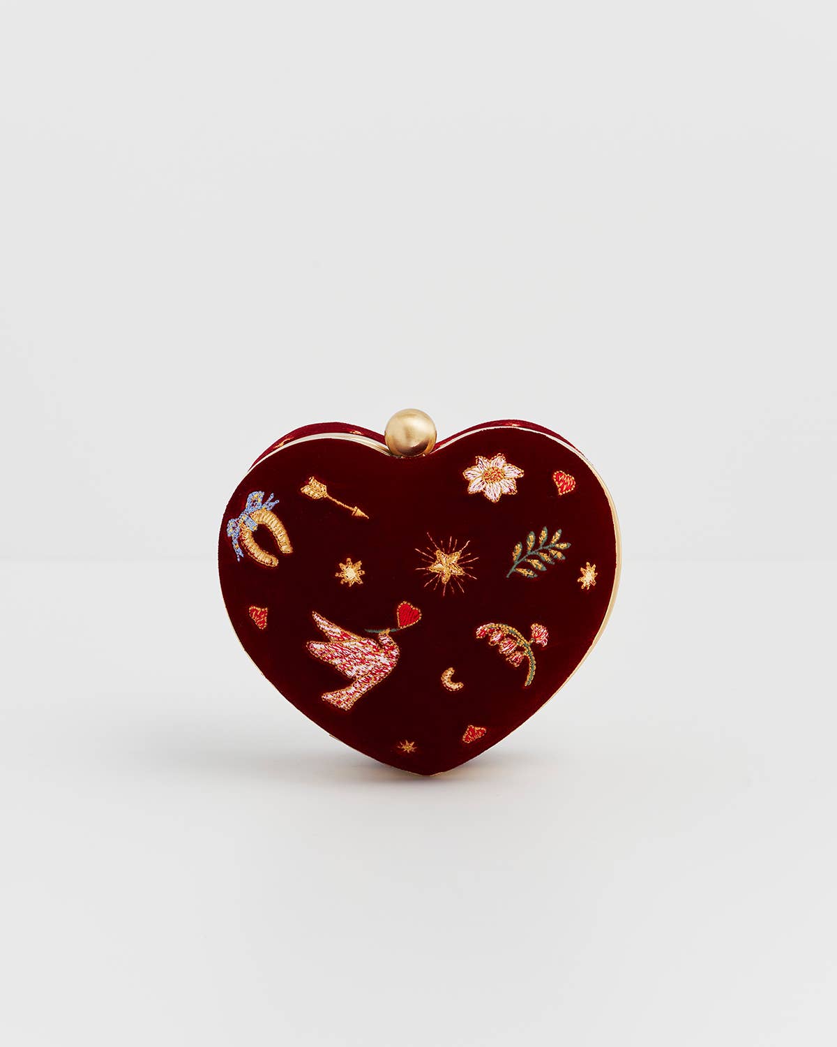 Boîte à Bijoux Cœur Velours Rouge Love Scatter – Fable England