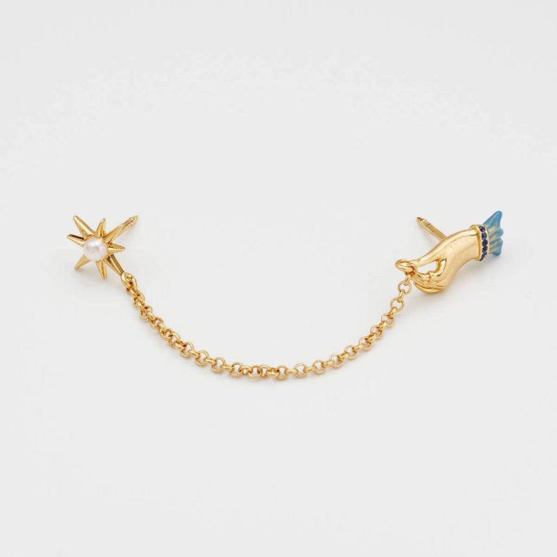 Broche de col à chaîne « Paume de votre main » - Fable England