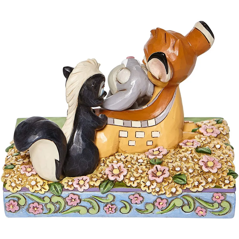 Figurine Disney Traditions Jim Shore – Childhood Friends – Bambi, Panpan et Fleur