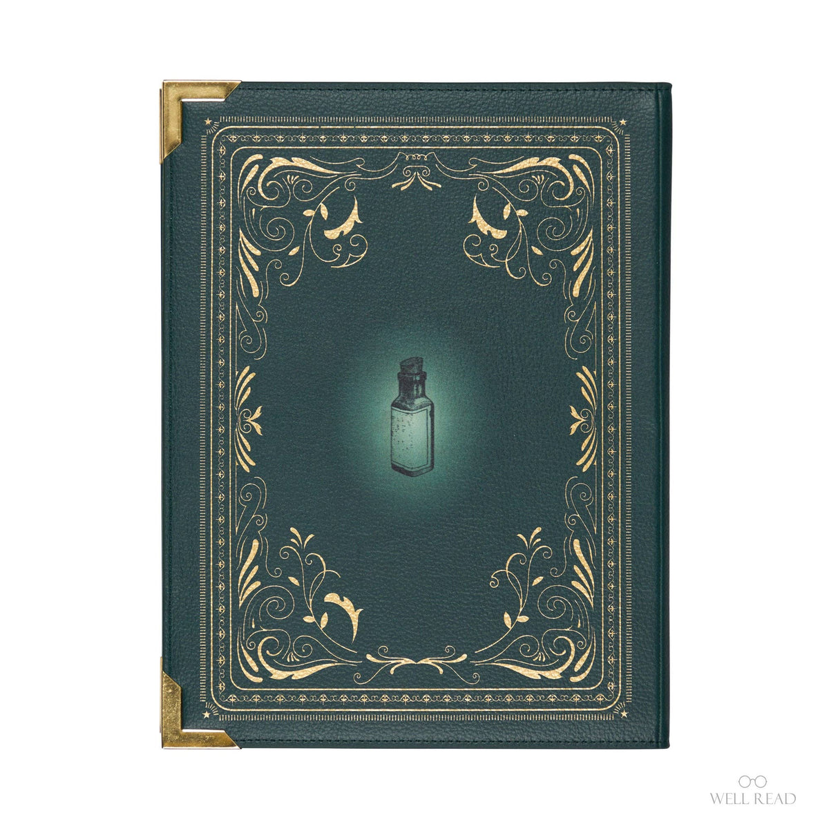 Sac à main L’Encyclopédie de la Fabrication de Potions – Sac livre vert style grimoire