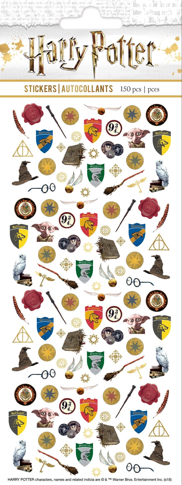 Mini Stickers Harry Potter – 242 pièces – Blasons & Symboles