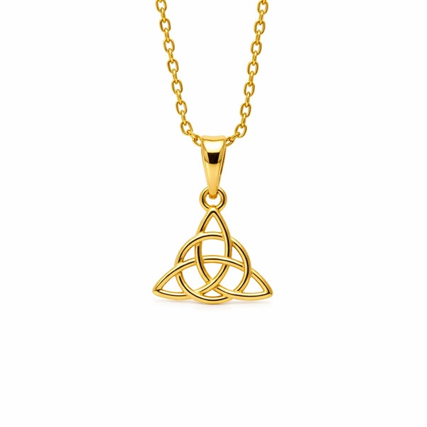 Collier Triquetra plaqué or – Symbole celtique