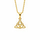 Collier Triquetra plaqué or – Symbole celtique