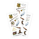 Stickers Harry Potter – 3 planches – Hedwige, Vif d’or & objets magiques