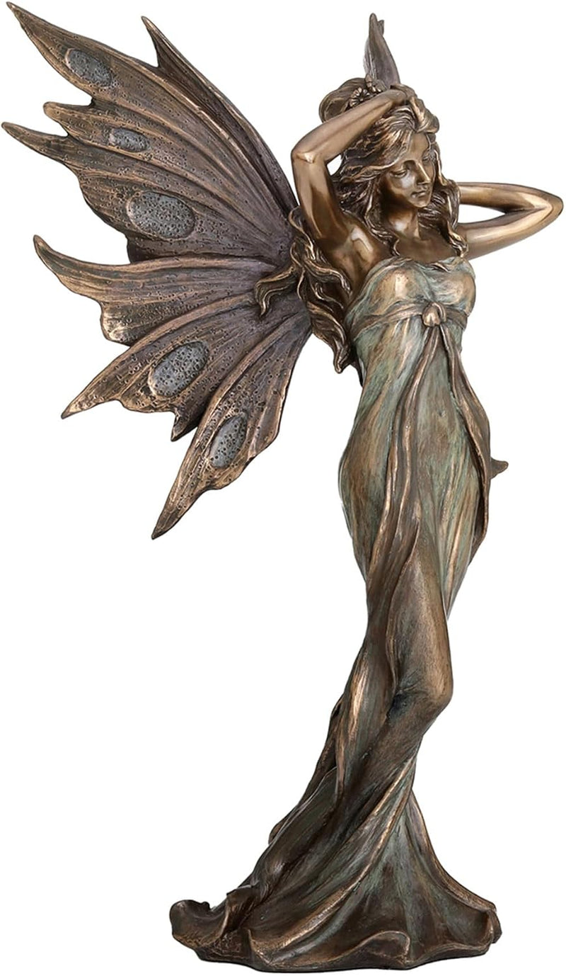 Statuette Fée Élégante – Effet bronze – Veronese Design