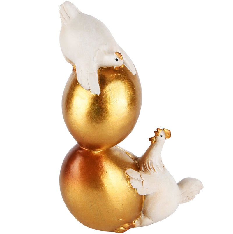 Statuette décorative – Poules aux œufs d’or