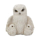 Grande figurine Chouette Harfang des Neiges et ses bébés - Style Hedwige