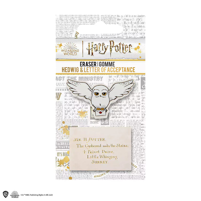 Lot de 2 gommes Harry Potter – Hedwige & Lettre d’admission