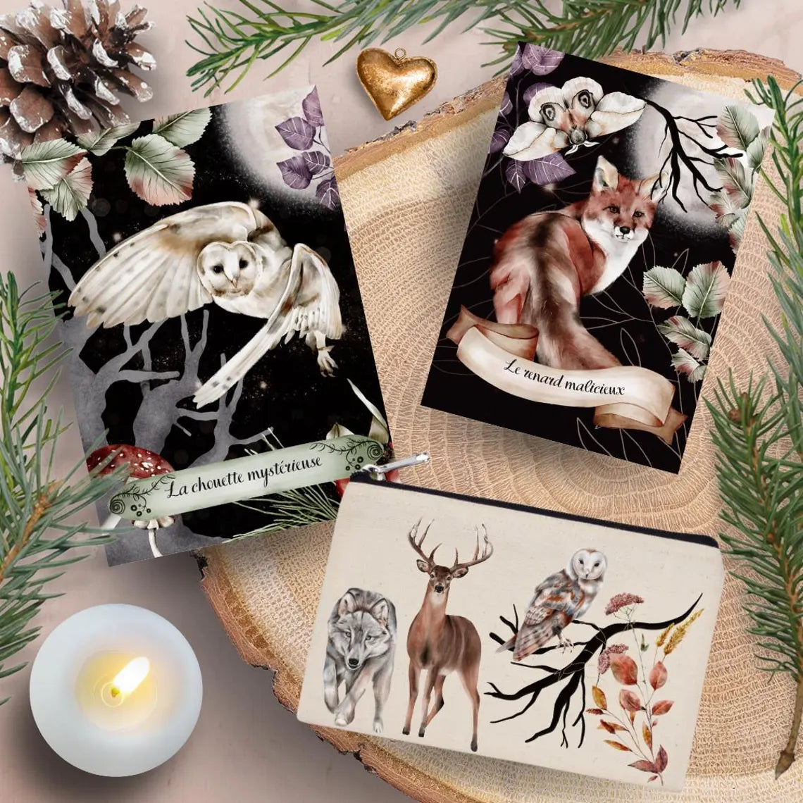 Oracle Les Animaux Lunaires – Édition Artisanale Les Moonettes (20 cartes)