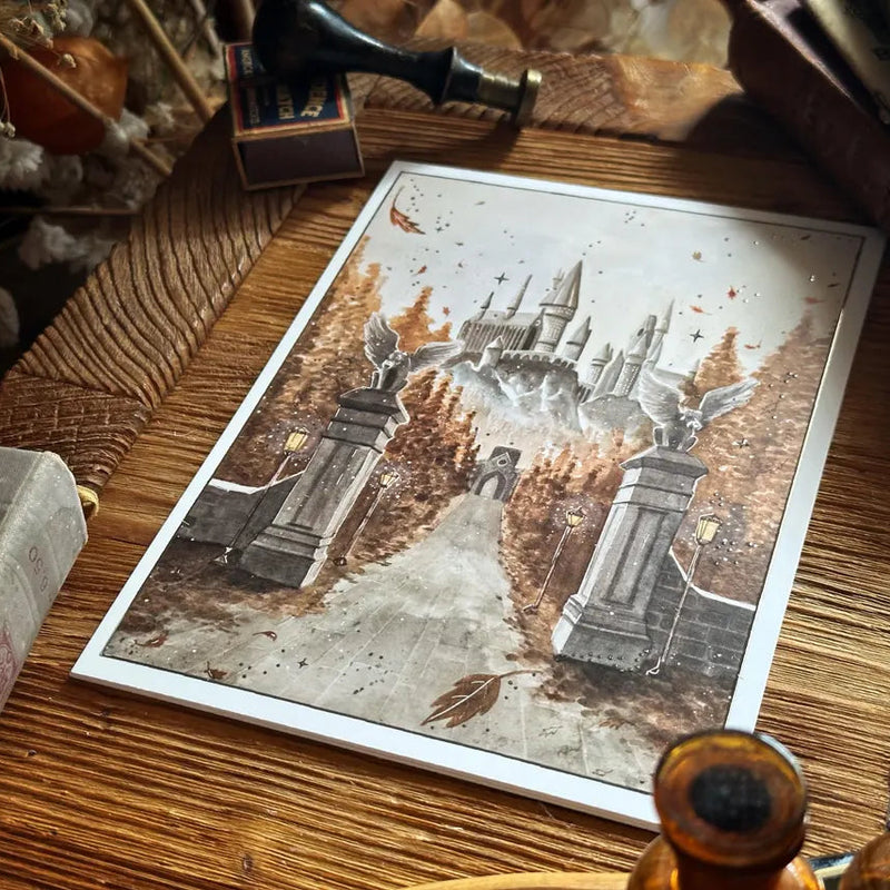 Illustration A5 Entrée du château magique