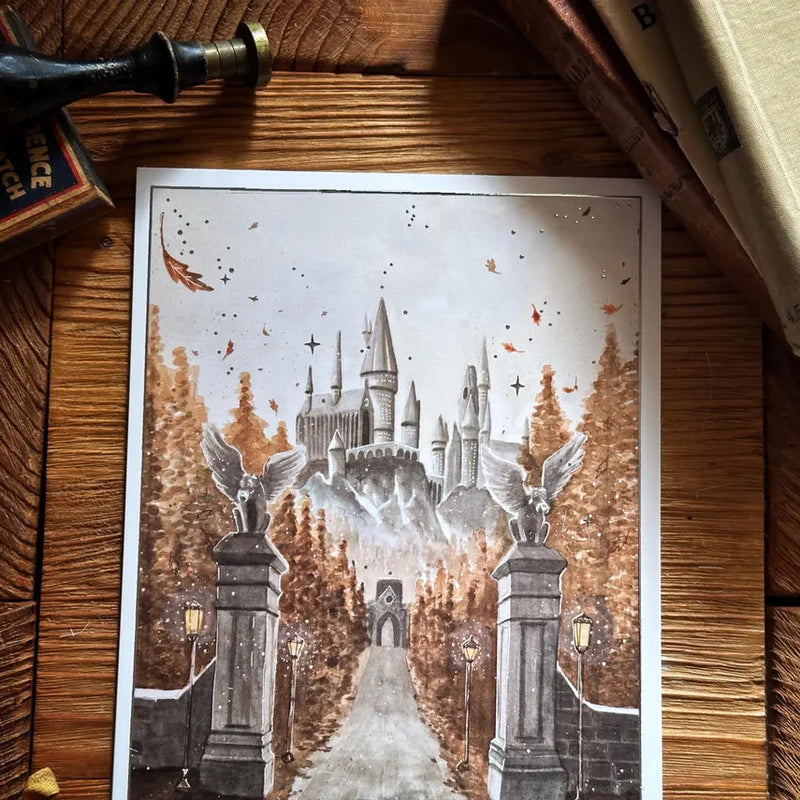 Illustration A5 Entrée du château magique