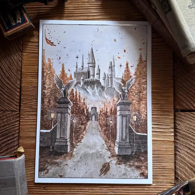 Illustration A5 Entrée du château magique