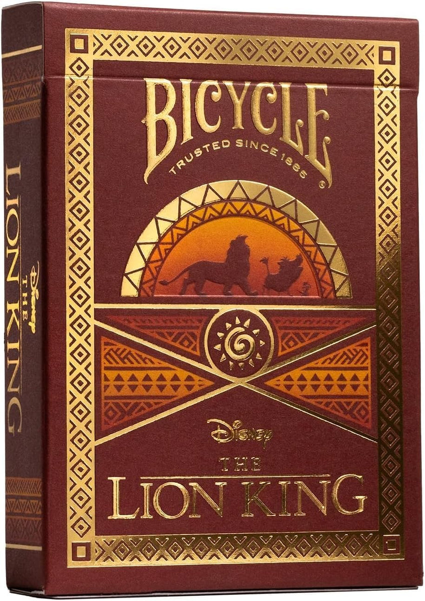 Jeu de cartes Bicycle – Disney Le Roi Lion - Edition dorée