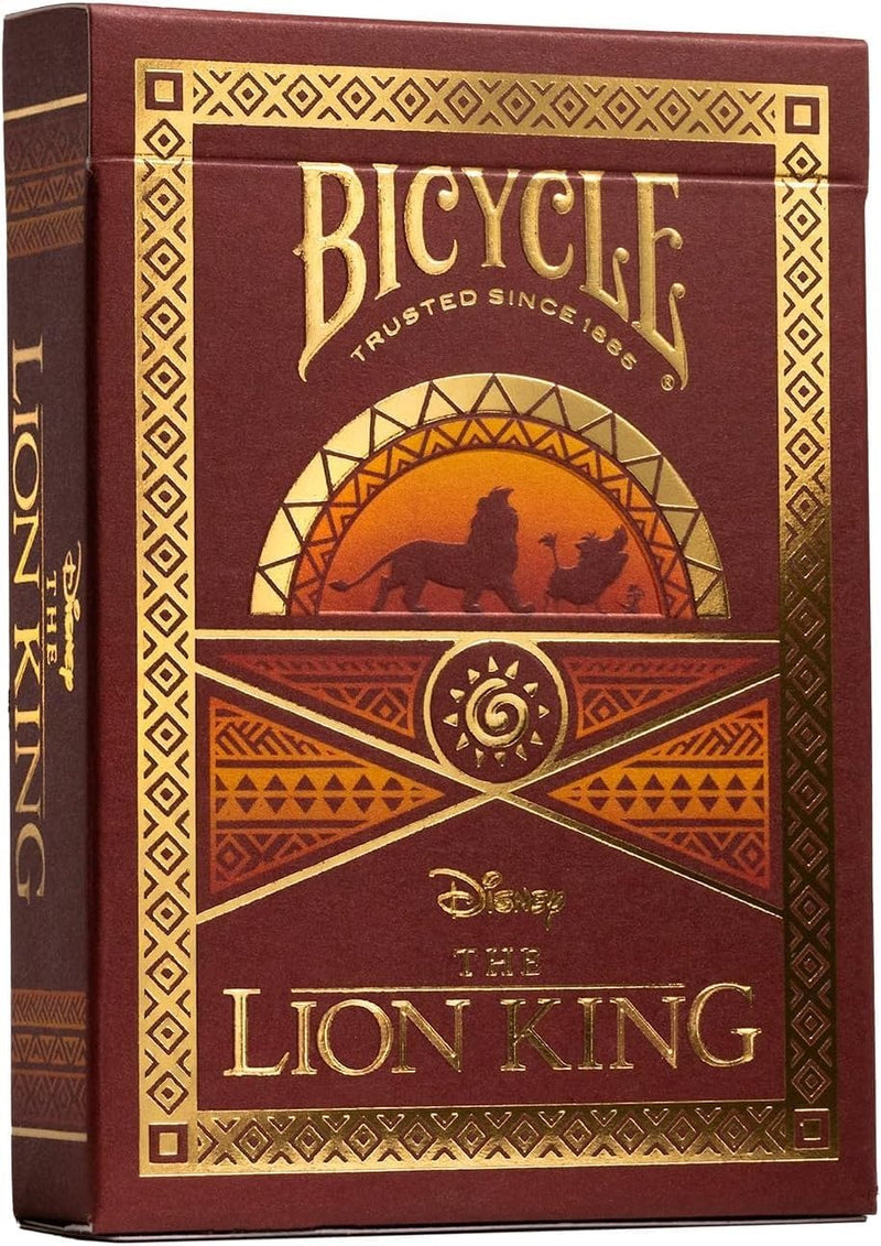 Jeu de cartes Bicycle – Disney Le Roi Lion - Edition dorée