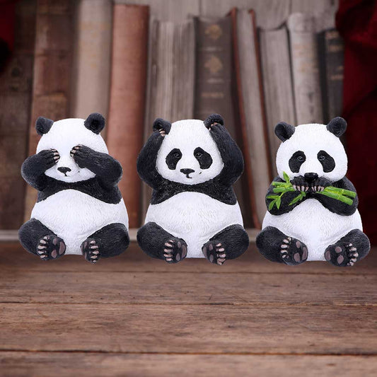 Les 3 Sages Pandas - Sérénité et protection bienveillante
