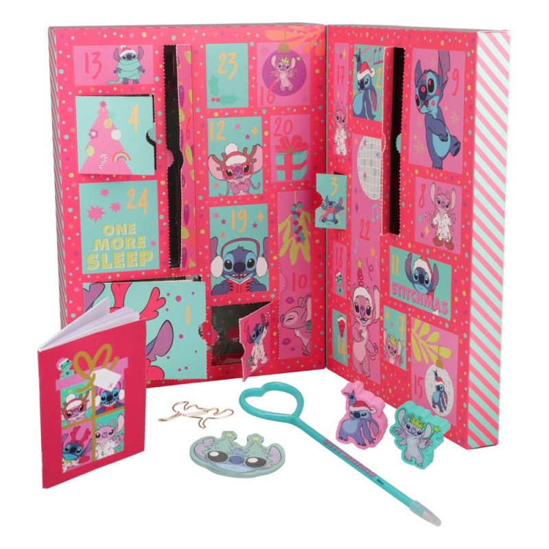 Calendrier de l’Avent Disney Stitch – 24 surprises papeterie et accessoires
